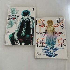 Preowned English Paperback Tokyo Ghoul Manga Volumes 1 and 3